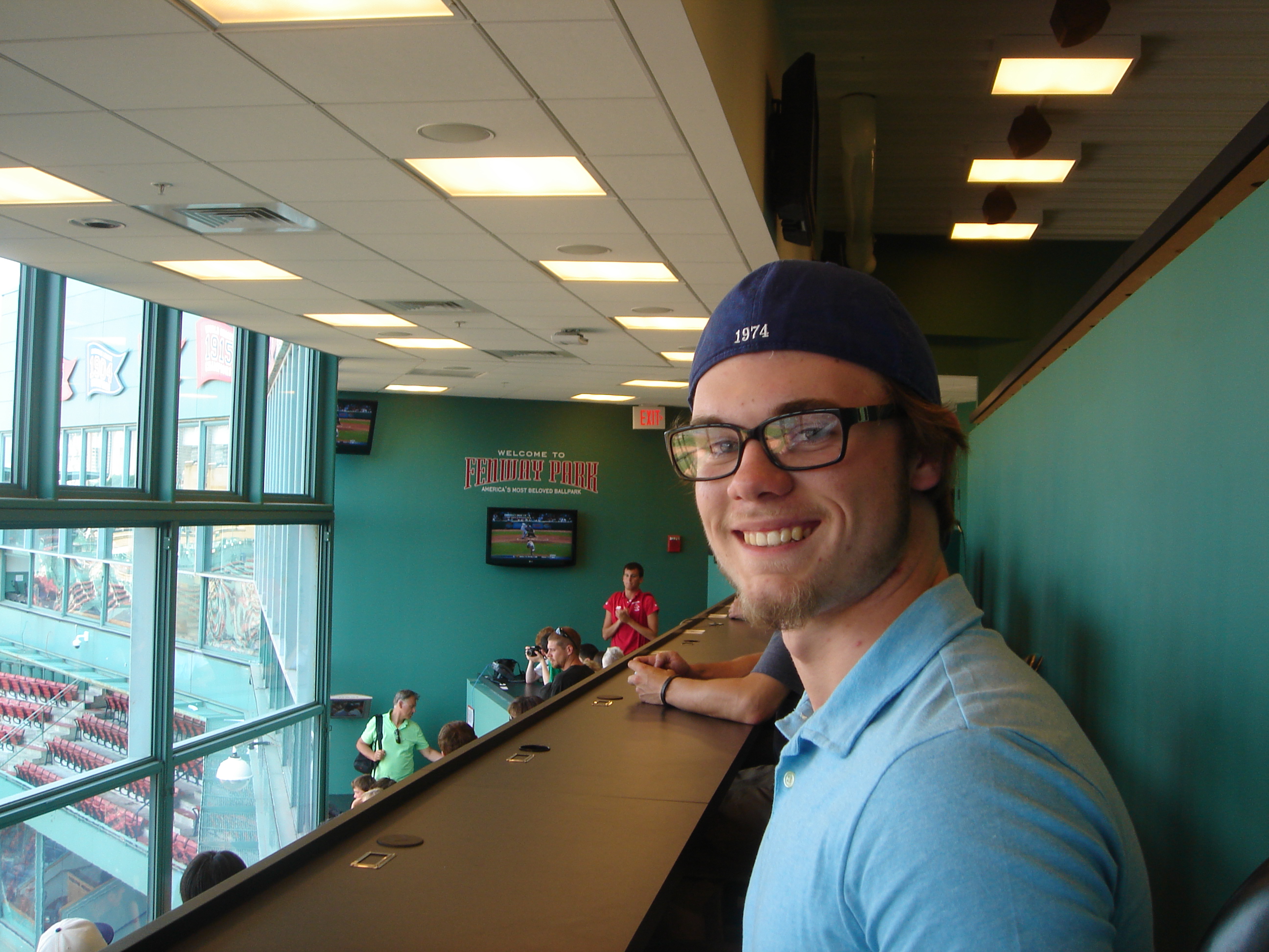 Mark Jr. at Fenway